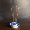Tarini Gallery Blue Pottery Agarbatti Stand Ceramic Plate with Holes