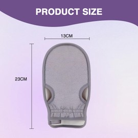 Katyjun 4 Stück Peelinghandschuh, Hamam Peeling Handschuh, Exfoliating Gloves für Peeling und Body Scrub(Grau)