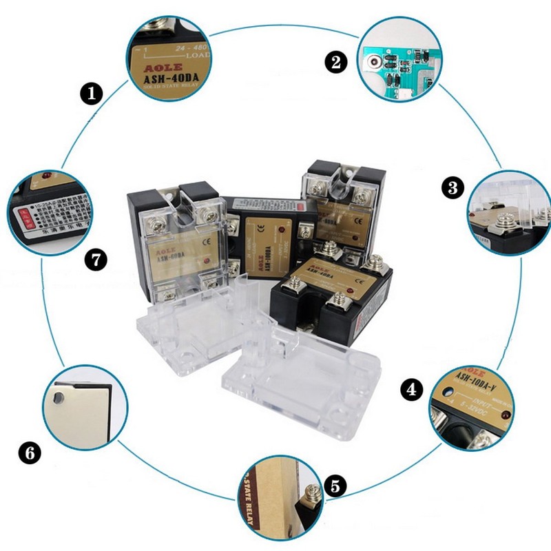 WerFamily SSR Solid State Relay SSR-25DA DC-AC 3-32V DC /