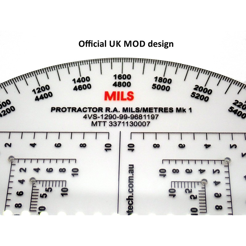MTT PL - United Kingdom MOD RA 6 Inch Protractor