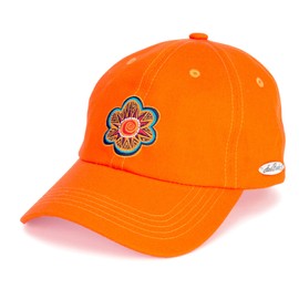 Laurel Burch Garden Flower Embroidered Baseball Hat