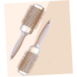 FOMIYES 1Pc Hair Curling Comb Professional Aluminum Roller Comb for Salon Home Use Ergonomic Handle Material Smooth Teeth for Easy Detangling for Women