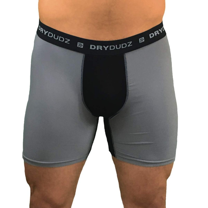 Dry Dudz Men's Hydro Tech Compression Short Gray-Small