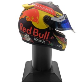 Formula 1 Helmet Display Stand Free Standing Formula one helmet 1/2 Scale (Black)
