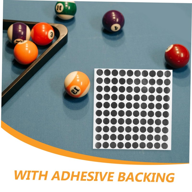 WOONEKY 1 Sheet Tablecloth Stickers Table Pool Table Billiard Point