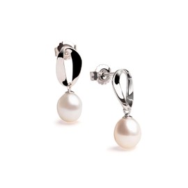 Freshwater Cultured Pearl Teardrop Earrings 7-8mm