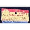 McGill No. 1111-0001 DB Toggle Switch