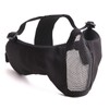 J-HARK Airsoft Mask Face Guard with Ears, Mesh, Metal Mesh,