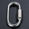 Mgoodoo 316 Stainless Steel Ring Catch, Quick Link, O-Shaped Carabiner,