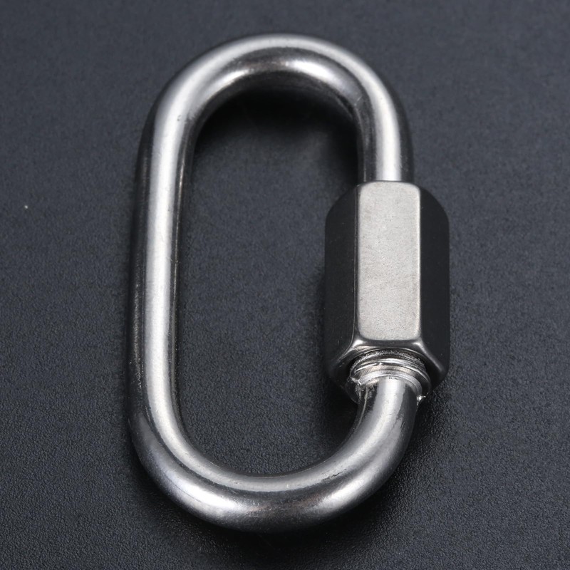 Mgoodoo 316 Stainless Steel Ring Catch, Quick Link, O-Shaped Carabiner,