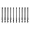 HARFINGTON 10pcs SL6 Magnetic SLotted Screwdriver Bits 6mm S2 Steel