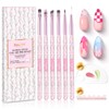 Beetles Gel Polish Nail Art Brushes Set - 6 Pcs