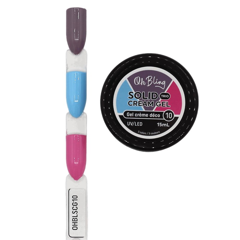 Oh Bling Solid Gel Cream Trio 15mL #10