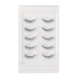 Profusion Cosmetics Colour Spell Natural Wispies 5 Pair Faux Mink Lashes, Lightweight and Comfortable Lashes for an Eye-Catching Look