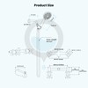 gotonovo 2 Handles Tub Shower Faucet Set,Bathtub Faucet Set with