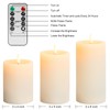 ANGELLOONG Flickering Flameless Candle with Remote, Real Wax Battery Operated