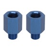 1Pair Pipe Fitting Adapter Blue Perfect Sealing Rustproof 1/8 NPT