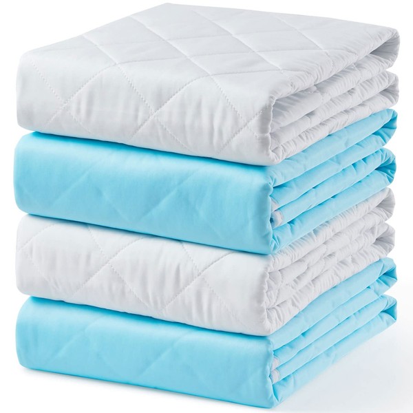 KANECH Bed Pads Washable Waterproof, 44"x52" (Pack of 1), Large Incontinence Bed Pads, Reusable Waterproof Mattress Protector for Adults, Elderly and Puppy