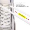 CCSOFTIME Elastic Shoelaces Without Tying for Children Adults, Flat Sneaker