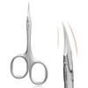 THRAU Right Handed Eyebrow Scissors, Precision Tip Cuticle Cuticle Scissors,