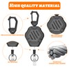 Pack of 2 Retractable Key Chains - Heavy Duty Carabiner