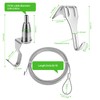 8PCS Adjustable Picture Hanging Wire Kit(6.56FT, 3 Hooks) Picture Rail