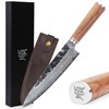 YOUSUNLONG Chef's Knives 8 inch Japanese Hammered Damascus American Walnut