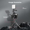 SMALLRIG 軽量NATOクランプトップハンドル 小型カメラトップグリップわずか119g ARRI用の位置決め穴付きハンドグリップとコールドシューマウント2つ NATOレール内蔵カメラケージ用 5977