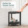 BEKVEM Corner Shower Stool for Inside Shower, HDPE Waterproof Shower