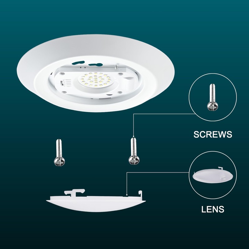 GREENLUX 7.5” Flush Mount Disk Light Fits for 3" or