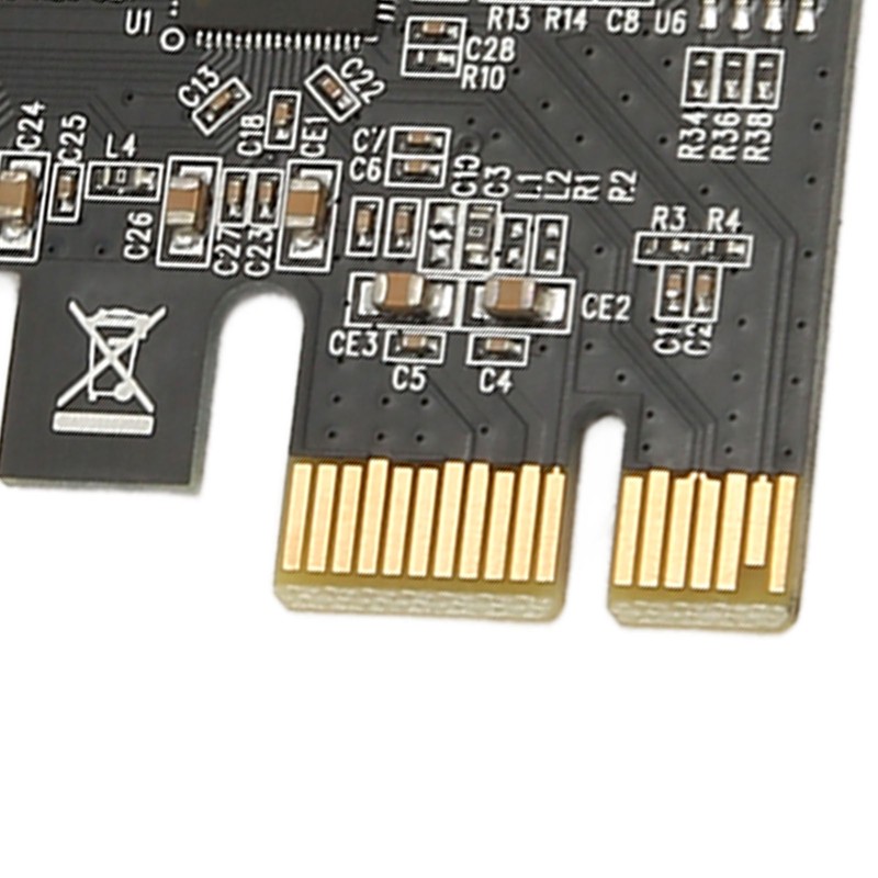 2 Port PCI Express RS232 DB9 Serial Port Card PCIe