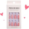 24 Pcs Acrylic Press on Nails - Medium Long Square