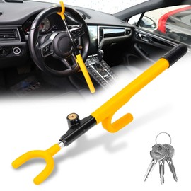 Car Teering Wheel Lock Anti-Theft Device - MIRUNNY The Club Security Teering Wheel Lock with Adjustable Length for Trucks Vans SUVs