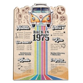 50 Geburtstag Holzkarte - Back in 1975 Geburtstagskarte | 50 Geburtstag Frauen, 50 Geburtstag Männer, 50 Geburtstag, 50. Geburtstag Frauen, 50 Geburtstag Deko, 50. Geburtstag Männer & Frauen