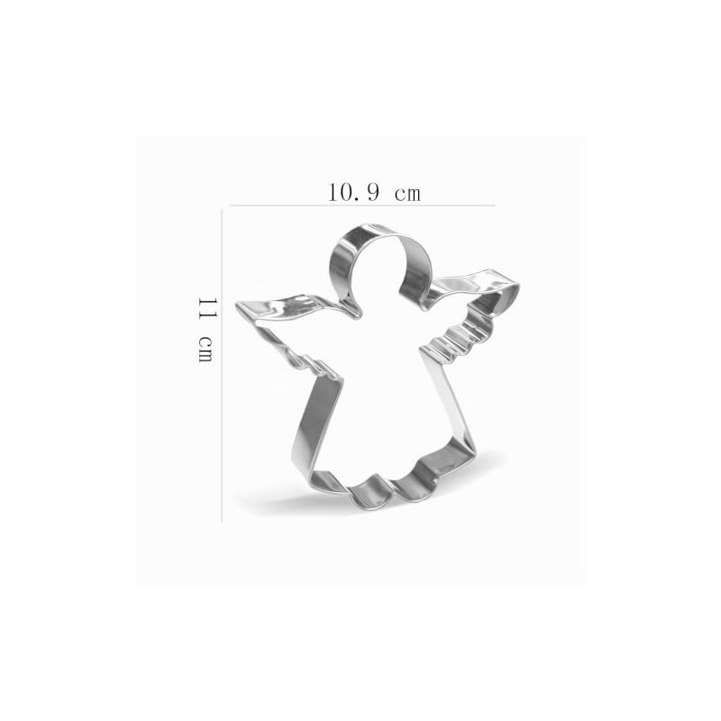 Angel Cookie Cutter 11 cm Stainless Steel