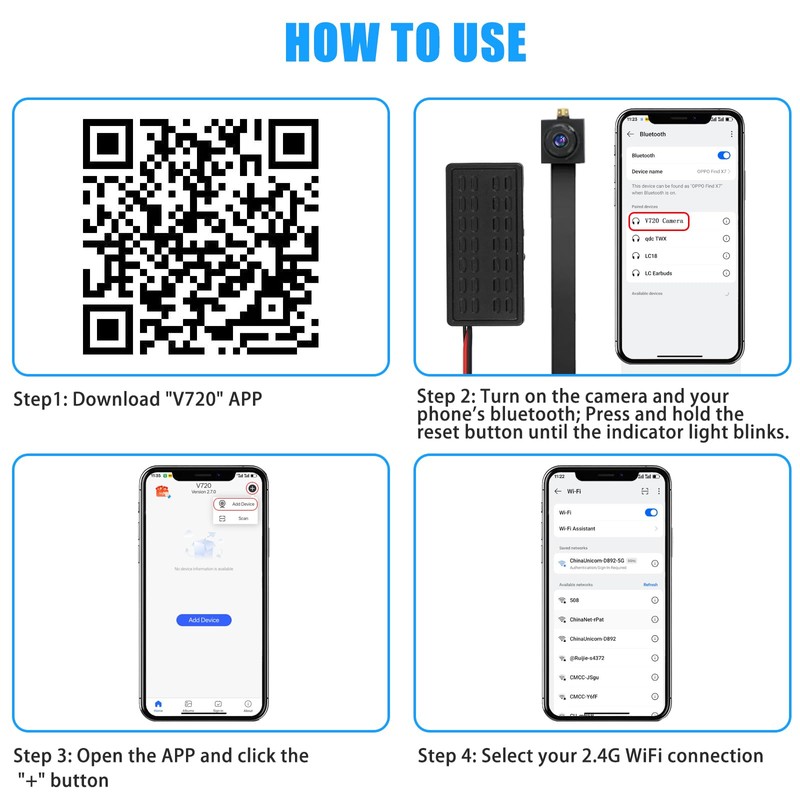 Mini Video Cameras 1080P Mini Portable Nanny Video Recorder with