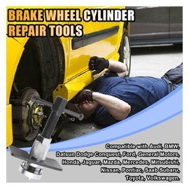 Brake Caliper Piston Rewind Tool, Car Rear Brake Pad Wind Back Tool, Right Handle Set Brake Caliper Compression Tool, Brake Piston Wind Back Tool for Replacement of Rear Brake Pad