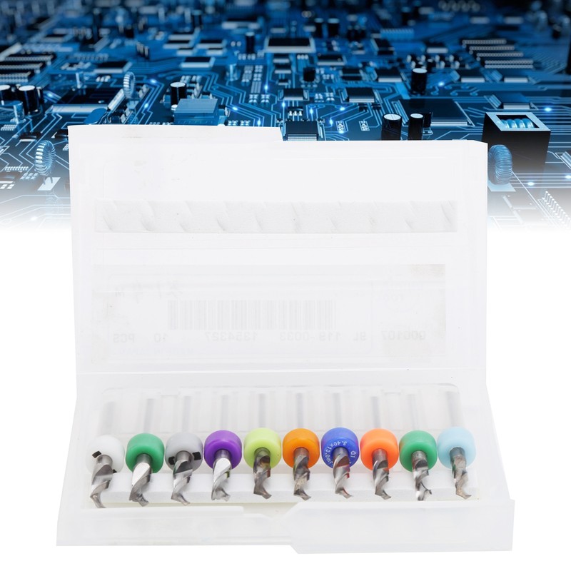 10PCS 3.1-4mm Hard Alloy Bit Micro Drill Bits Set Straight