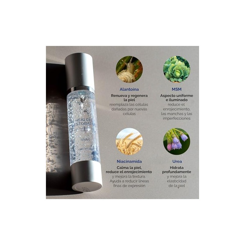 KARECO Healgel Restorative. Gel hidratante facial dermatológico con Niacinamida +