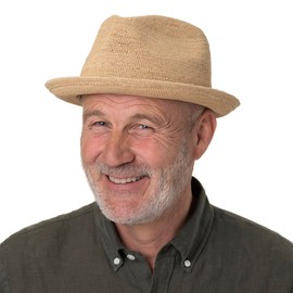 Stetson Sondova Crochet Raffia Hat - Natural Straw Hat - Player Hat - Summer Hat - Airy Braided Structure - Men and Women - Spring/Summer, natural