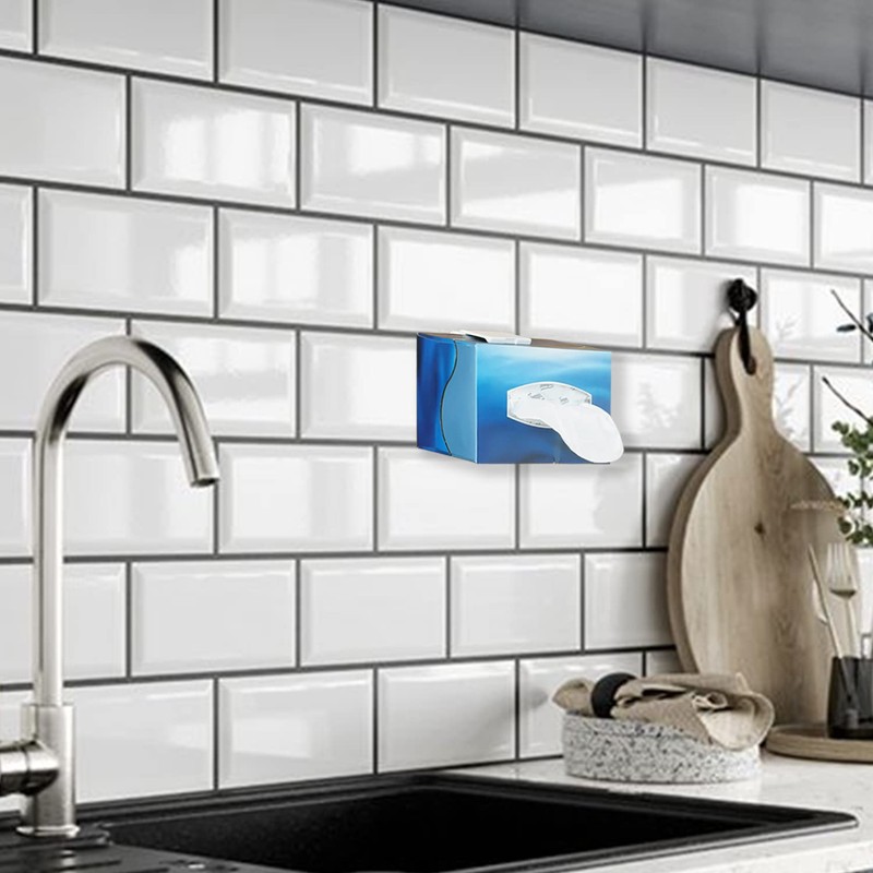 TFY Tissue Box Holder, Kitchen Wall Mount Compatible with Face