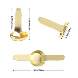 LOMIMOS 500Pcs Mini Paper Fastener Brad,Split Pin for Art Crafting School Project Decorative Scrapbooking DIY,0.47x0.3in