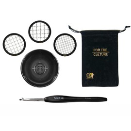 Twist It Up V5 Modular Dome Comb - 3-in-1 Hair Twisting Tool for Black Men's Curls and Hair Sponging - Alternative to Tennis Racket Combs