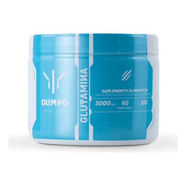 Glutamina Poseidon Olimpo 100 Pura 300g Sin Sabor, 60 Porciones,