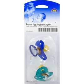 Baby's Dummies Latex 0-6 m blau/Petrol, 2 pcs
