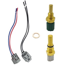 SMMS Water Temperature Sensor with 2 Connectors and 4 Heat Shrinkable for Toyota Camry RAV4 Solara Celica MR2 1990-2001 OE: 1797000220 + 8942833010