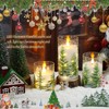 kakoya Flickering Flameless Candles with Remote,3 Pcs Real Wax LED