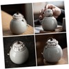 FUNOMOCYA Japanese Style Ceramic Tea Storage Canister Airtight Travel Container