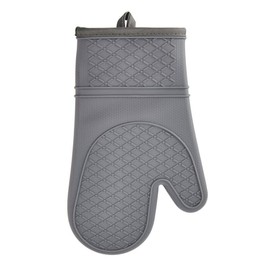 Farberware Color Series Oven Mitt, Heat-Resistant Kitchen Glove - Silicone Exterior for Secure Grip, Cotton Interior for Comfort, Reversible Hand Use - Full Coverage for Baking, Grilling & Cooking