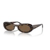 Vogue Eyewear Woman Sunglasses Dark Havana Frame, Dark Brown Lenses,
